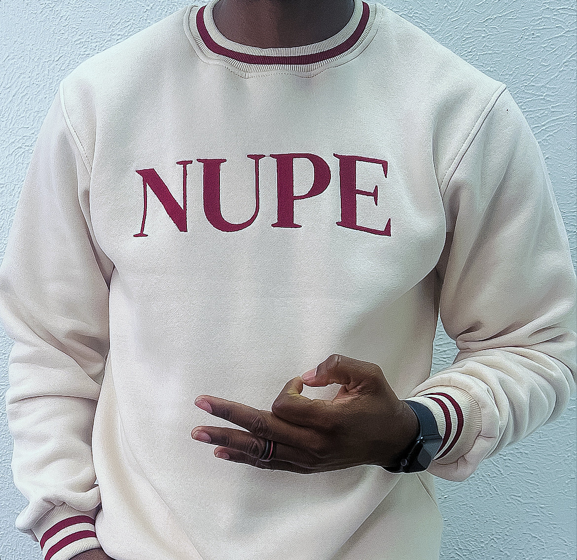 NUPE Embroidery Sweater