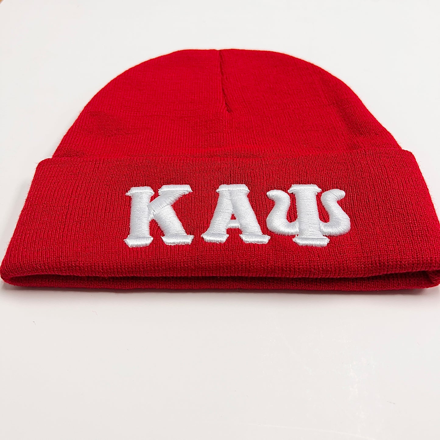 Show off your style with this Kappa Alpha Psi Red Beanie. Made with high-quality materials, this beanie is perfect for any fashion-forward Nupe. The classic red color adds a pop of color to any outfit, while the Kappa brand ensures quality and durability.