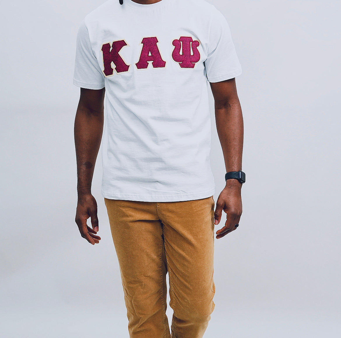 Show off your love for Kappa Alpha Psi with this stylish t-shirt. Made of high-quality cotton material, this white colored shirt features a solid pattern and short sleeves with a crew neckline. The regular fit shirt is perfect for any occasion and can be worn by any member of Kappa Alpha Psi.