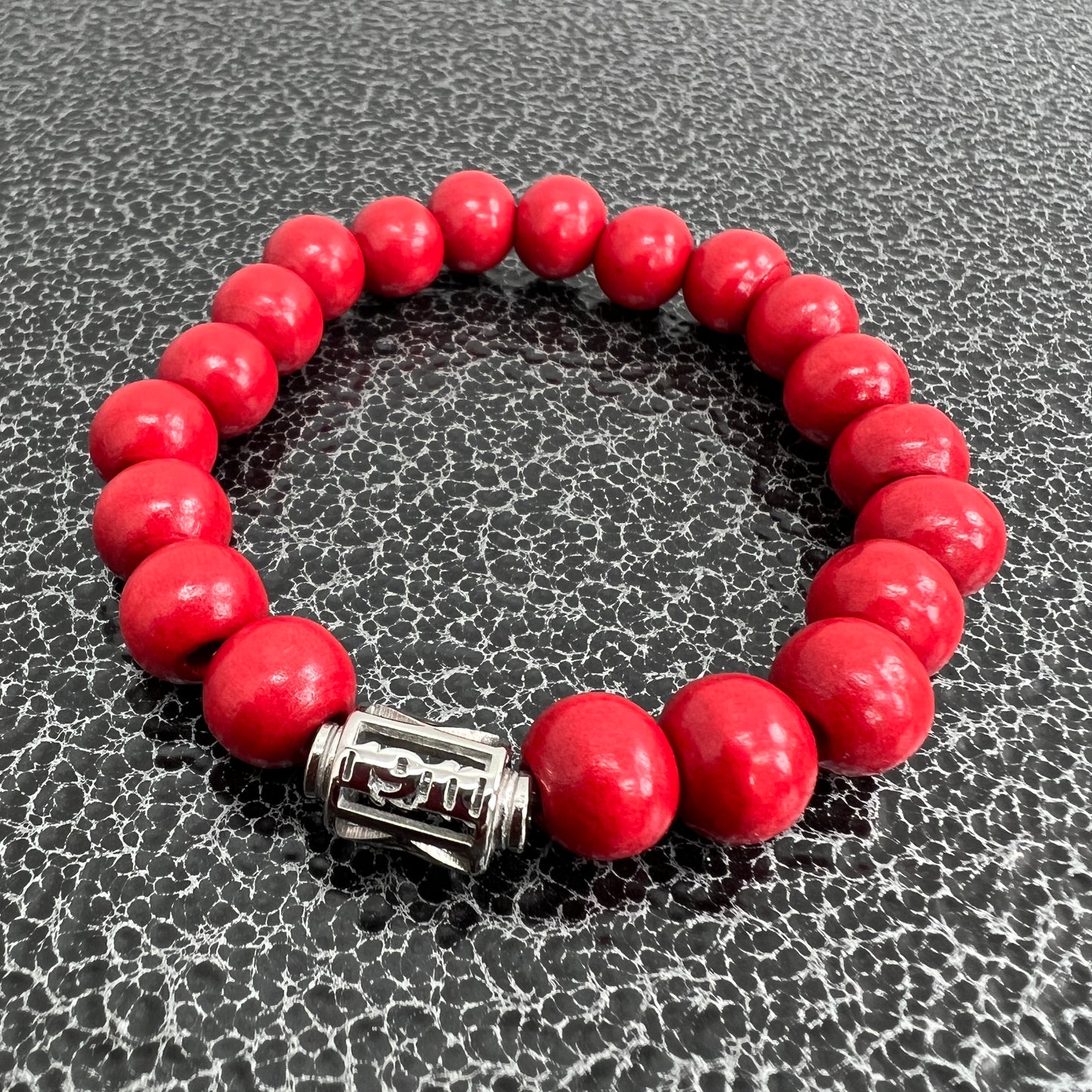 Kappa Alpha Psi Wooden Beaded Bracelet