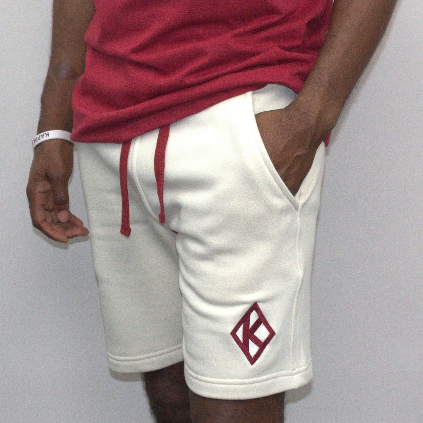 ΚΑΨ Cotton fleece Cream Shorts