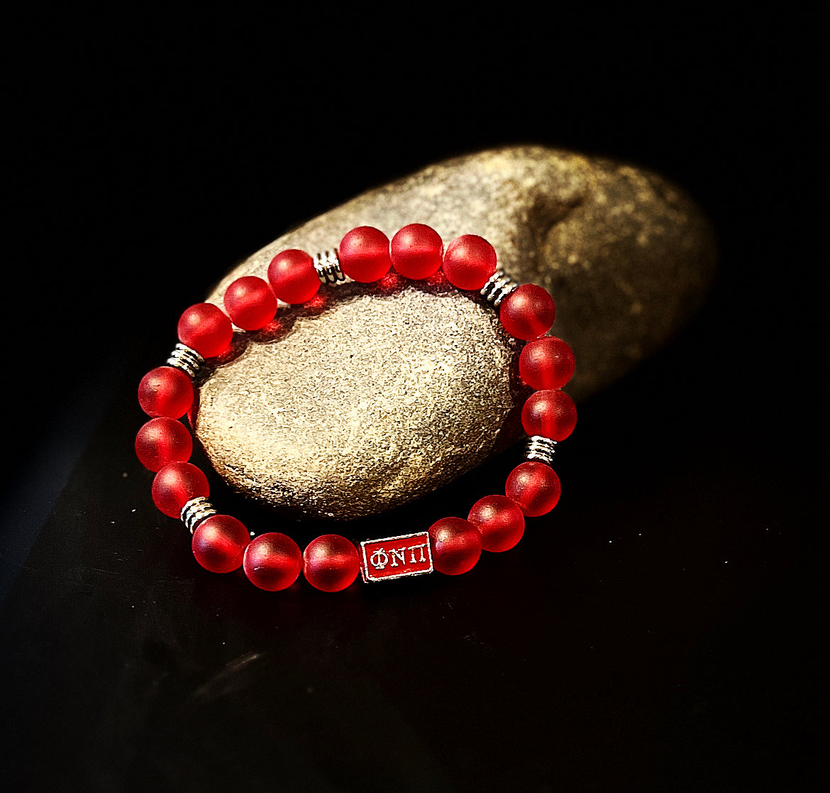 Kappa Alpha Psi Beaded Bracelet - Red