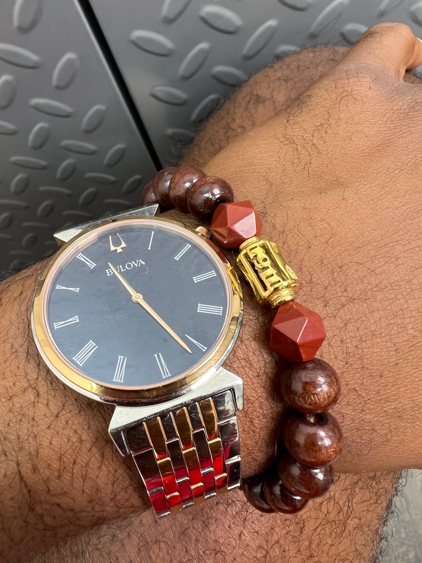 Kappa Alpha Psi Wooden Beaded Bracelet