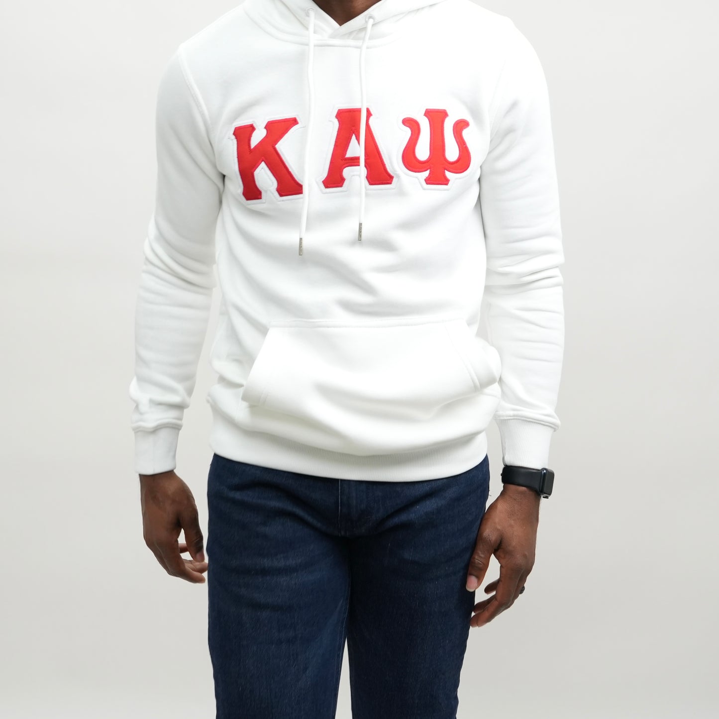 Kappa Alpha Psi Off White and Red Hoodie