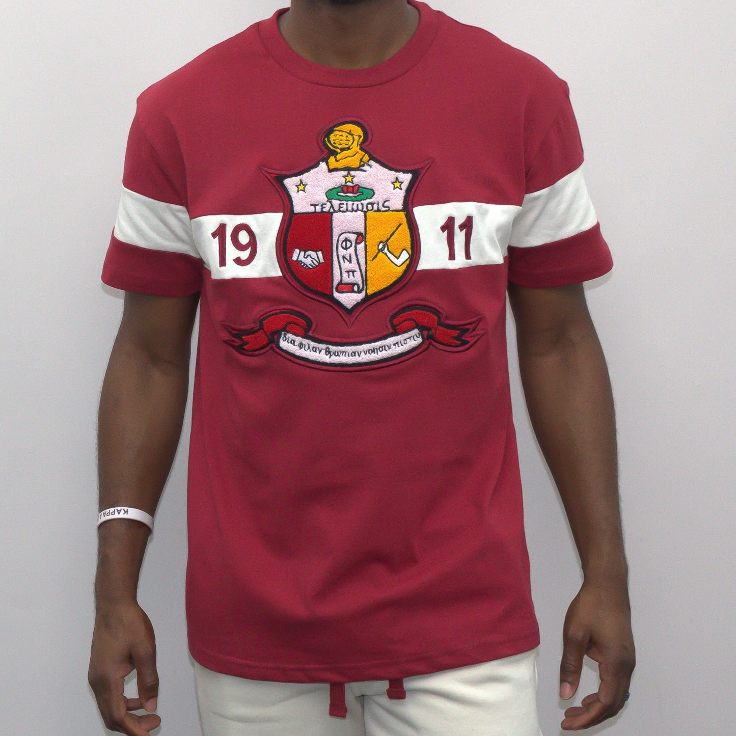 Kappa Alpha Psi Crimson Chenille Shield T Shirt
