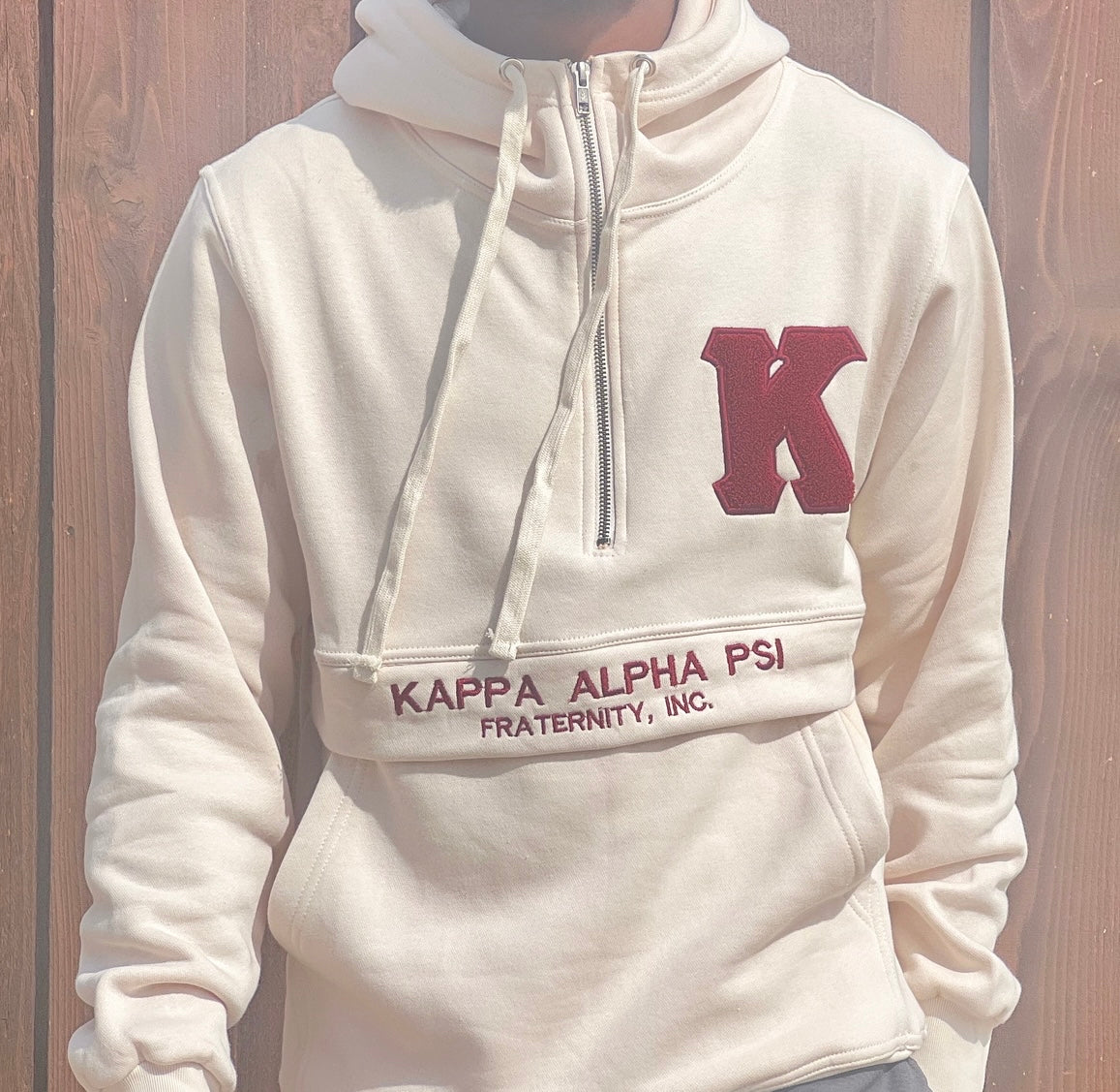 Introducing the Kappa Alpha Psi hoodie, a stylish and comfortable addition to any wardrobe. Showcasing the iconic shield logo of the historic fraternity, this hoodie is perfect for any Kappa Alpha Psi member . Crafted from high-quality materials, this hoodie is designed to withstand the test of time. With a classic design and comfortable fit, it is the perfect choice for any casual occasion. Ideal for men, this hoodie is a must-have for any fashion-conscious individual looking to make a statement.