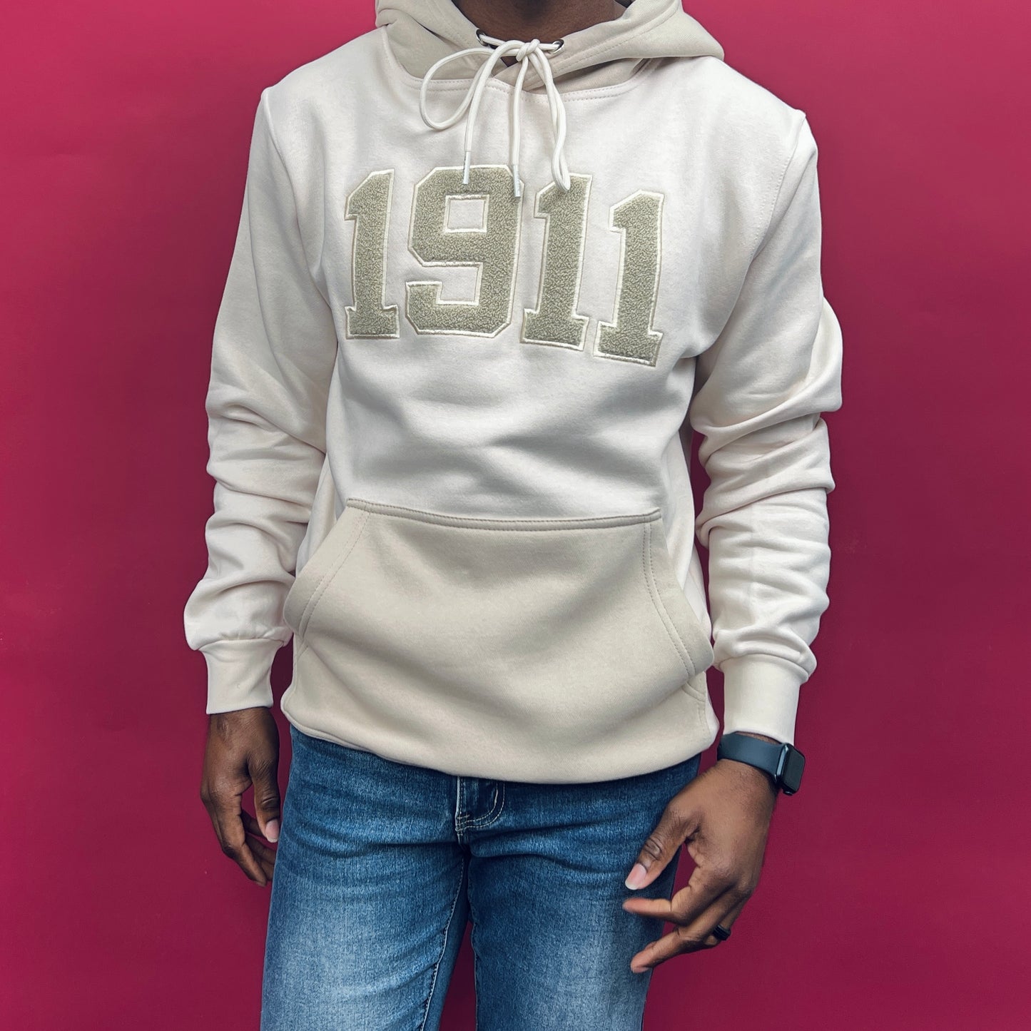 1911 Chenille Cream Hoodie
