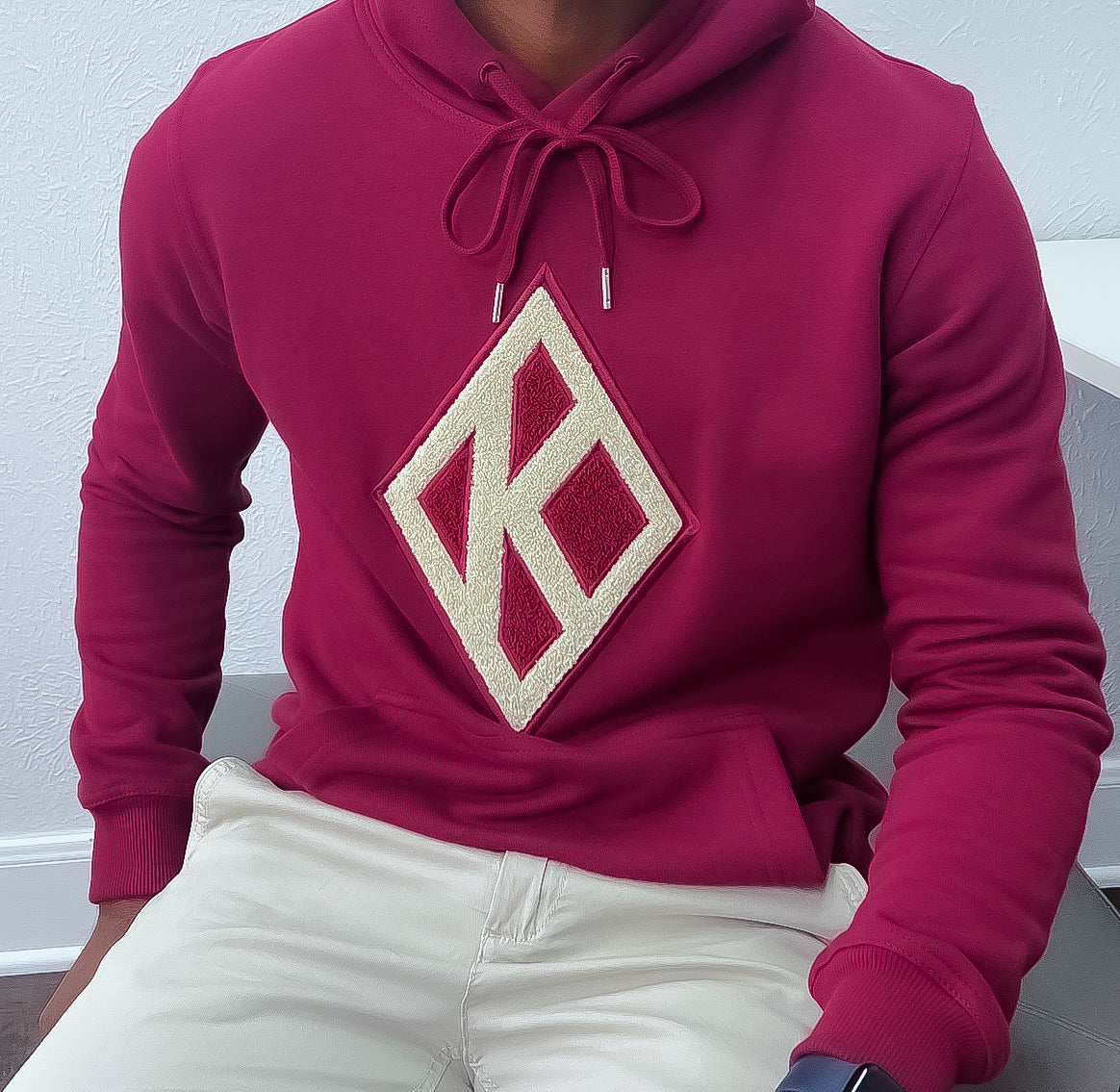 Floating K Dark Maroon Hoodie