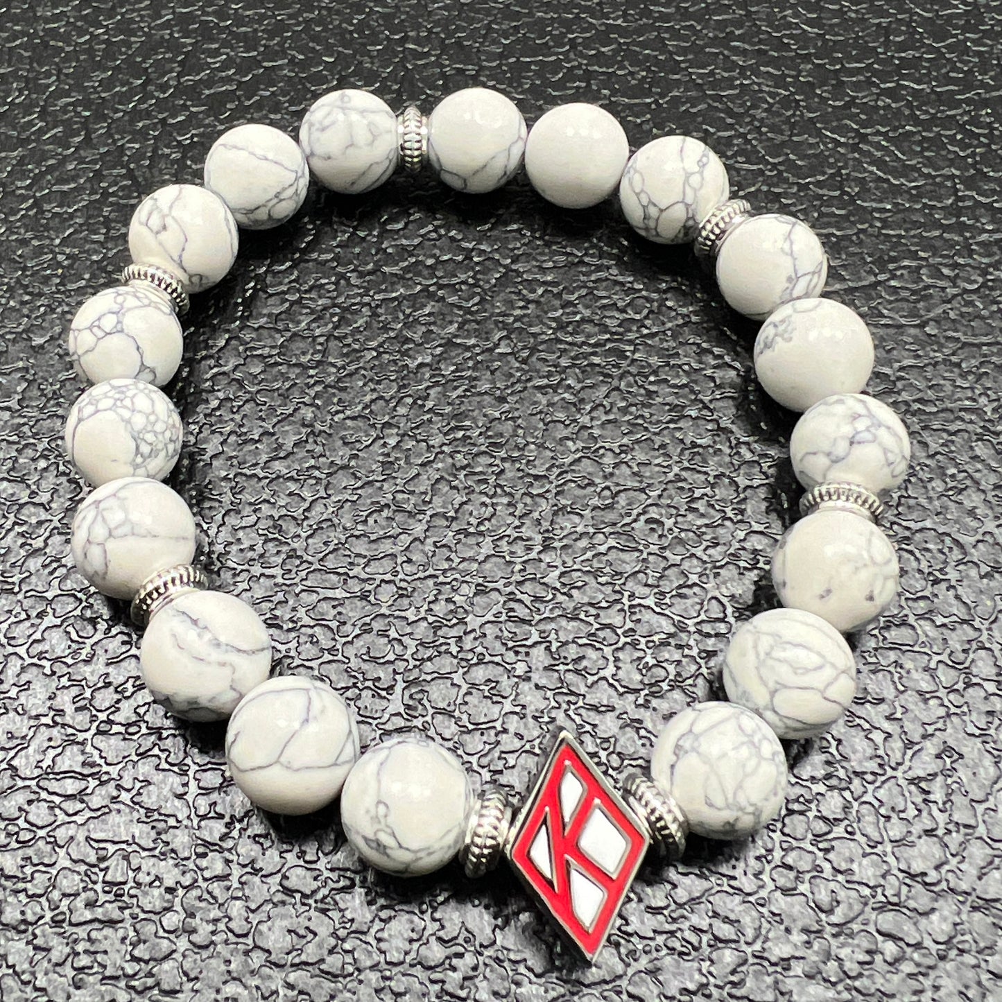 Kappa Alpha Psi Beaded Diamond K Bracelet