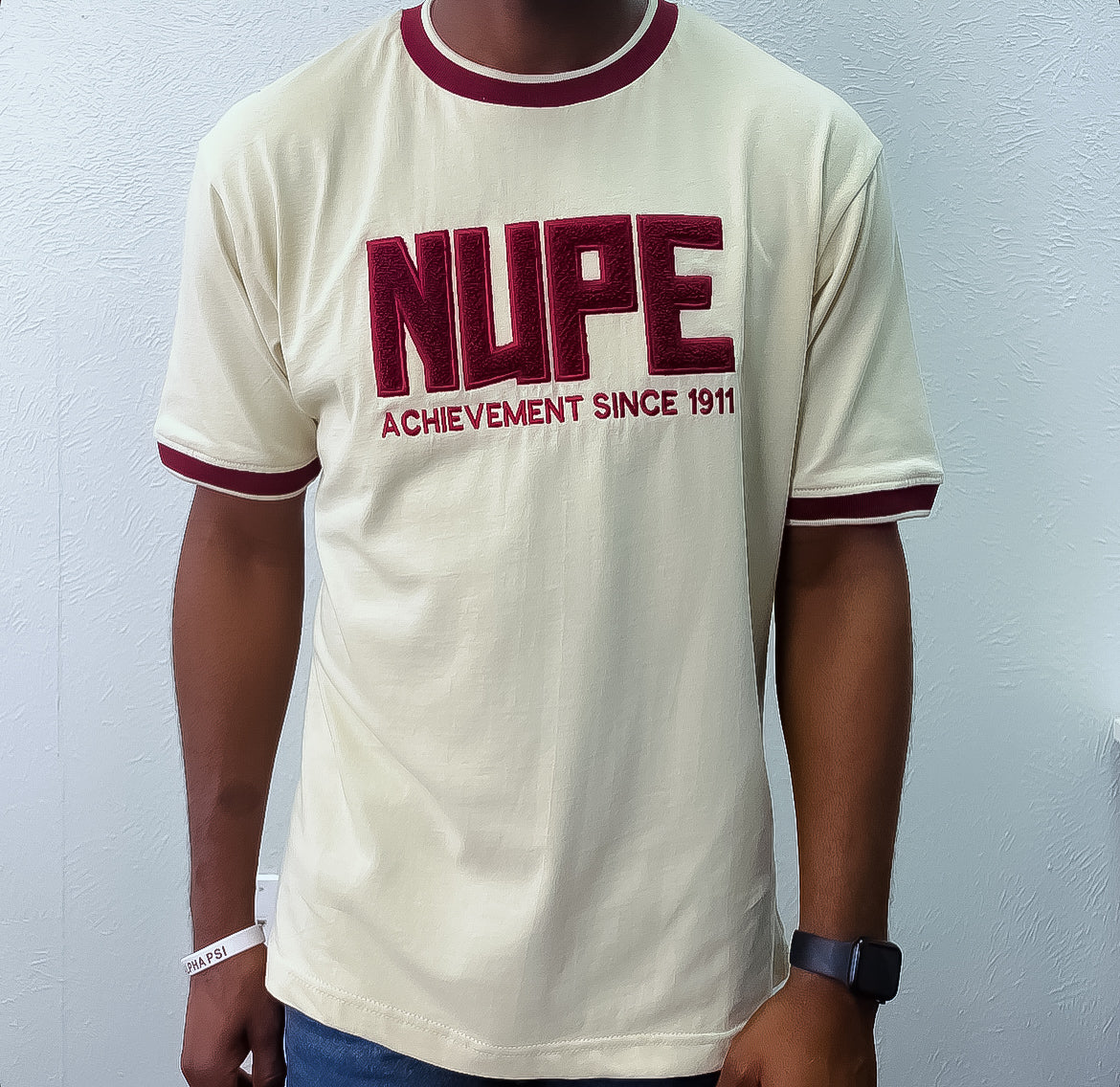 Crafted from high-quality materials, this t-shirt is both durable and comfortable, ensuring that you can wear it time and time again. Whether you're representing your organization at a campus event or just hanging out with friends, this t-shirt is sure to make an impression. Show your pride and support for your fraternity or sorority with this stylish Kappa Alpha Psi "NUPE" t-shirt.