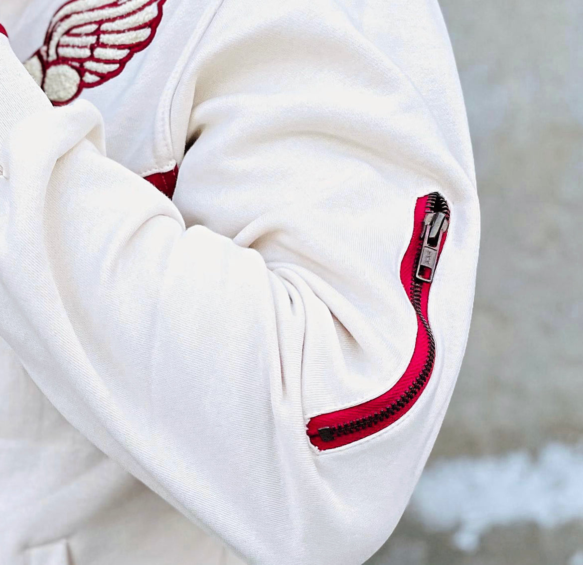 Exclusive Chenille Cream Hoodie