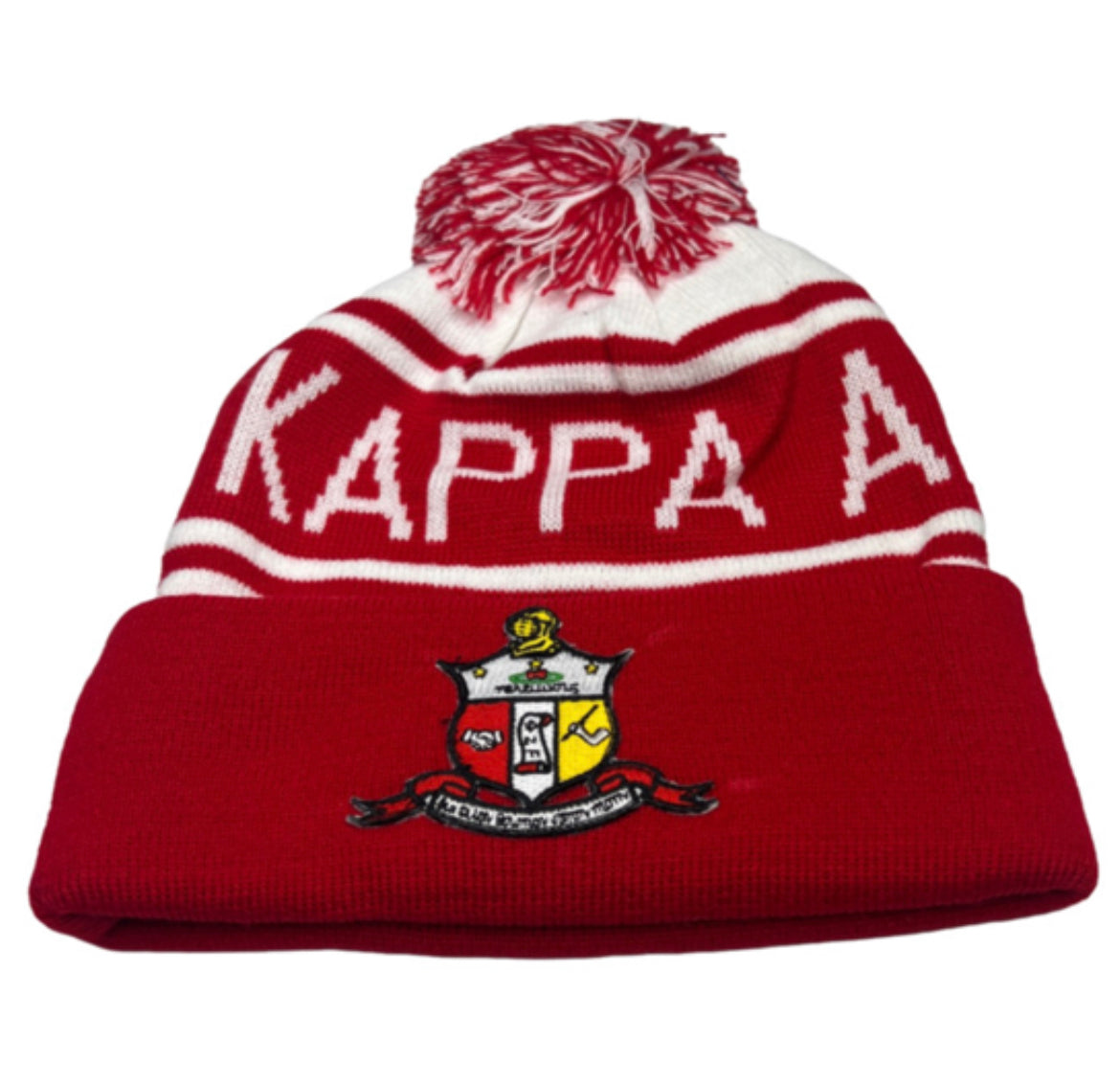 Show your love for Kappa Alpha Psi with this stylish Shield Beanie. Made for members of the esteemed fraternity and organization, this beanie is perfect for keeping your head warm during the colder months. The classic shield design proudly displays your affiliation, while the comfortable material allows for all-day wear. Whether you're lounging on campus or hitting the town, this beanie is a must-have accessory for any Kappa Alpha Psi member or supporter.