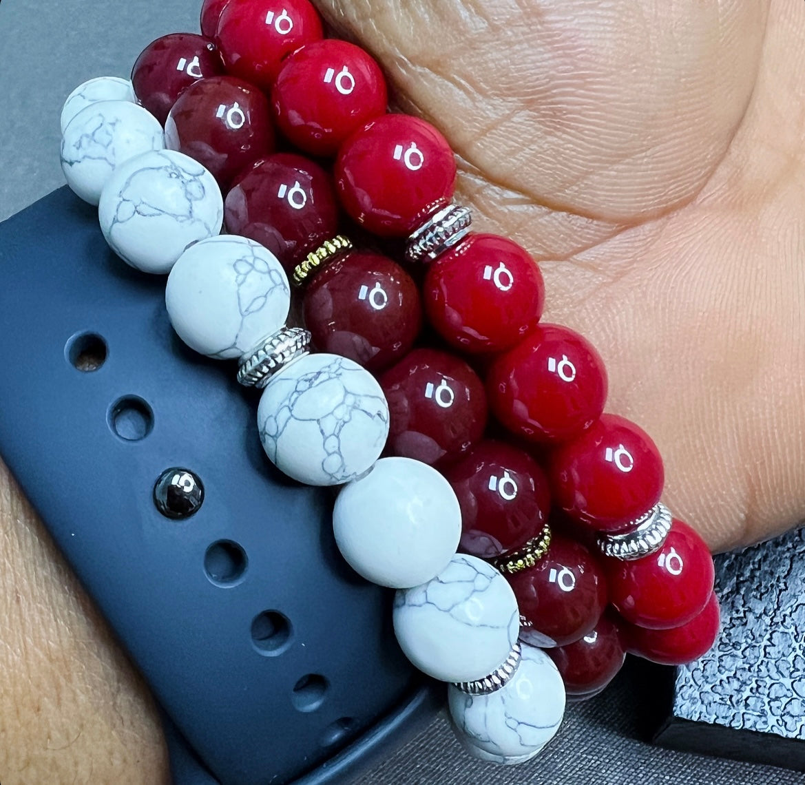 Kappa Alpha Psi Beaded Diamond K Bracelet