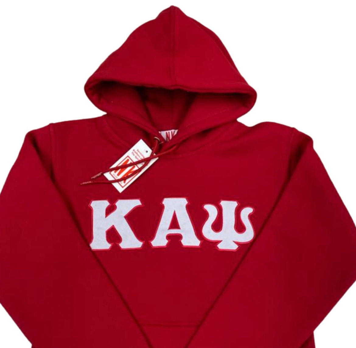 ΚΑΨ Embroidery Red Hoodie