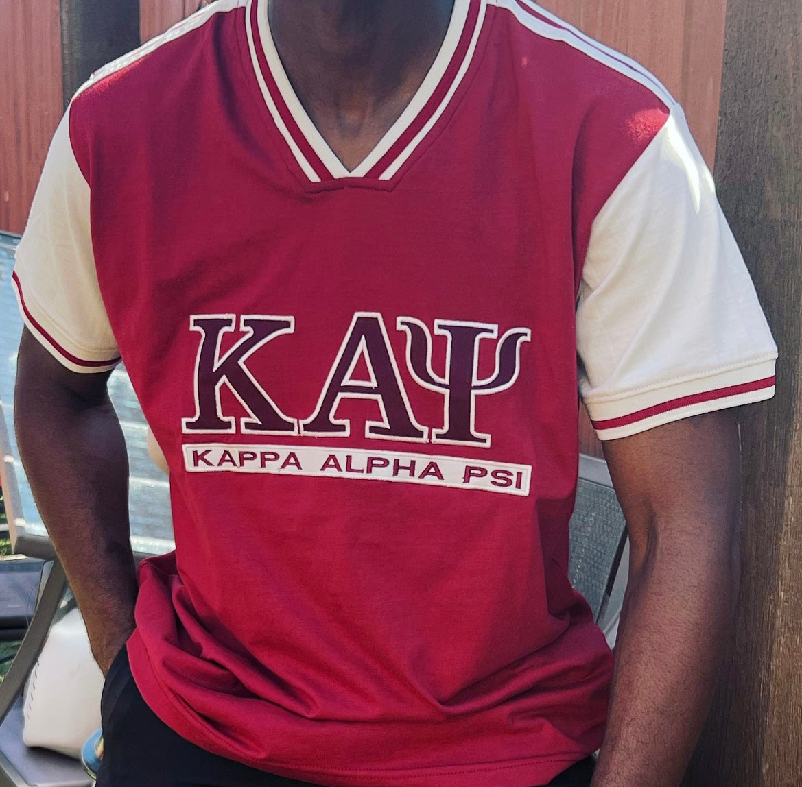 Show your love for Kappa Alpha Psi fraternity with this stylish T-shirt. Made for men, this T-shirt is perfect for any casual occasion. Featuring the iconic Kappa logo, this T-shirt is a must-have for any Kappa Alpha Psi member . With its comfortable fit and quality material, you'll be able to wear this T-shirt for any event. Whether you're attending a social gathering or just hanging out with the Nupes, this T-shirt will have you looking and feeling great.