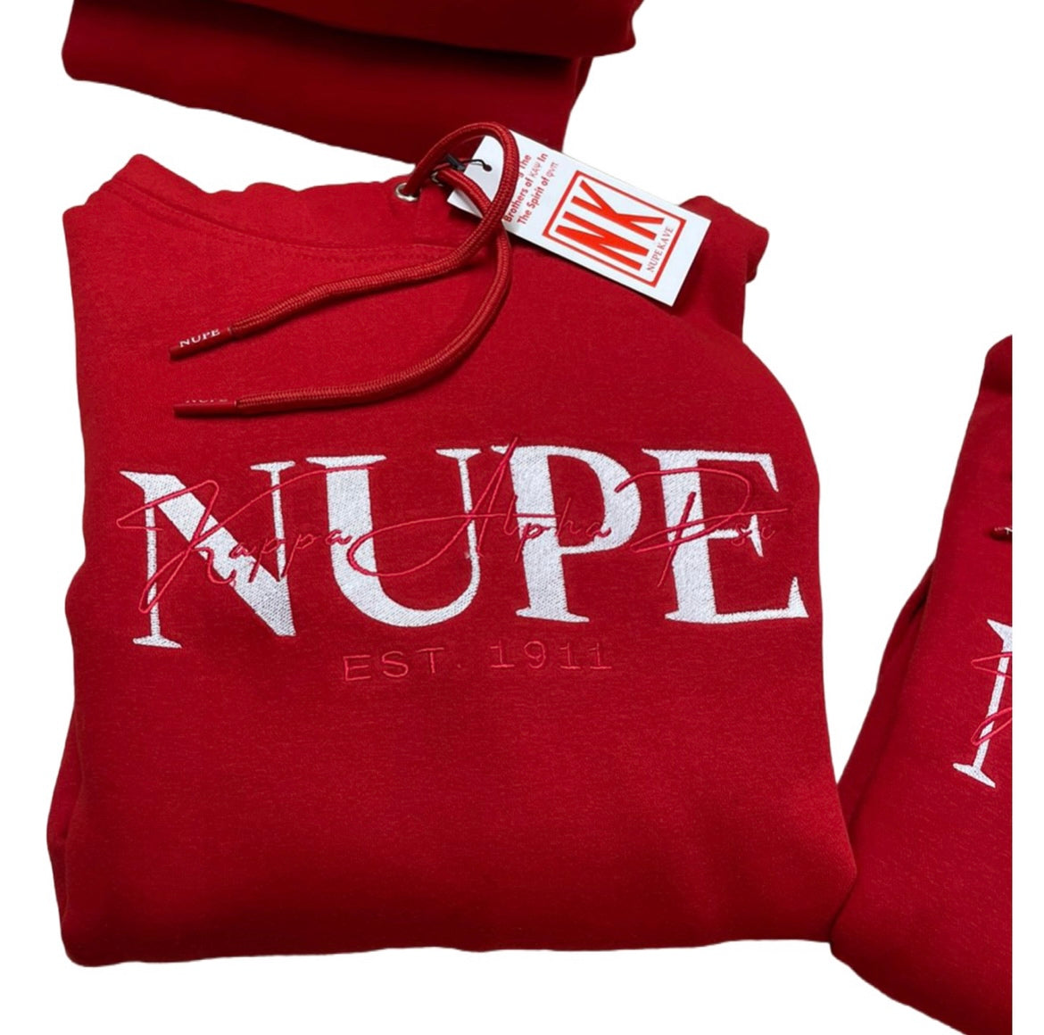"NUPE" ΚΑΨ Embroidery Hoodie