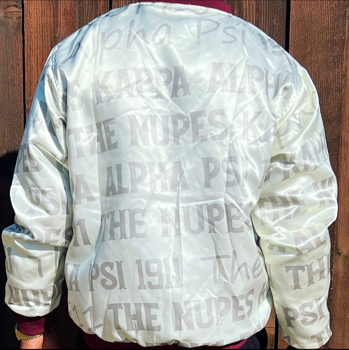 Check out our Nupe Kave Exclusive Kappa Alpha Psi satin jacket selection for the very best in unique design. This Kappa Alpha Psi Baseball Satin Jacket shows the fraternity Shield embroidered on left chest and Greek letters on right to create style and unique comfort in wear. Quality beyond imagination.