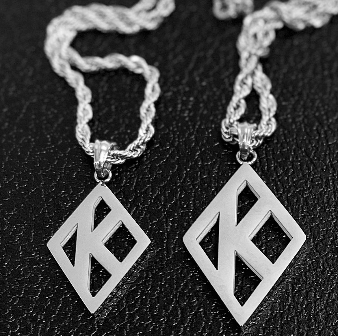 A beyond stunning Kappa Alpha Psi floating K necklace and charm made with solid stainless steel Silver. This pendant is made to last for generations and generations, perfect for that special Kappa Alpha Psi member. The ultimate gift to show off your fraternity pride is here! • Official Kappa Alpha Psi Licensed Product: passed through examination and requirements by the Fraternity as a whole.