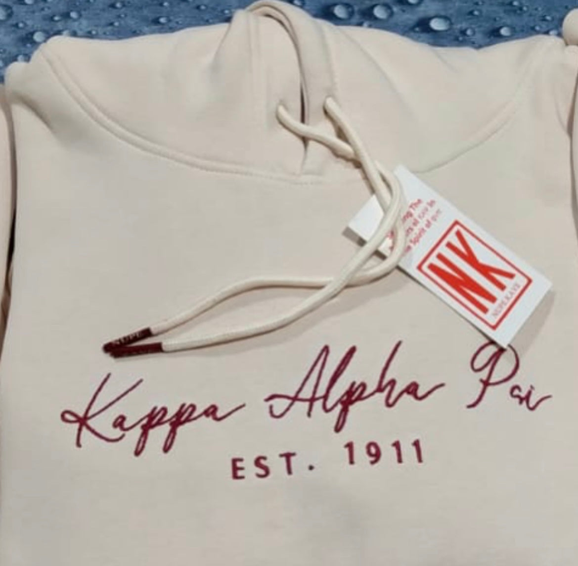 Exclusive Kappa Alpha Psi Stitched Embroidery unique Hoodie. This is the perfect long-sleeved hoodie to wear while showing off your Kappa Alpha Psi fraternity lettering. A comfortable 100% cotton with a twill Greek letters embroidery across the chest give you the perfect fit. This hoodie is also a perfect gift or your favorite Kappa Man.