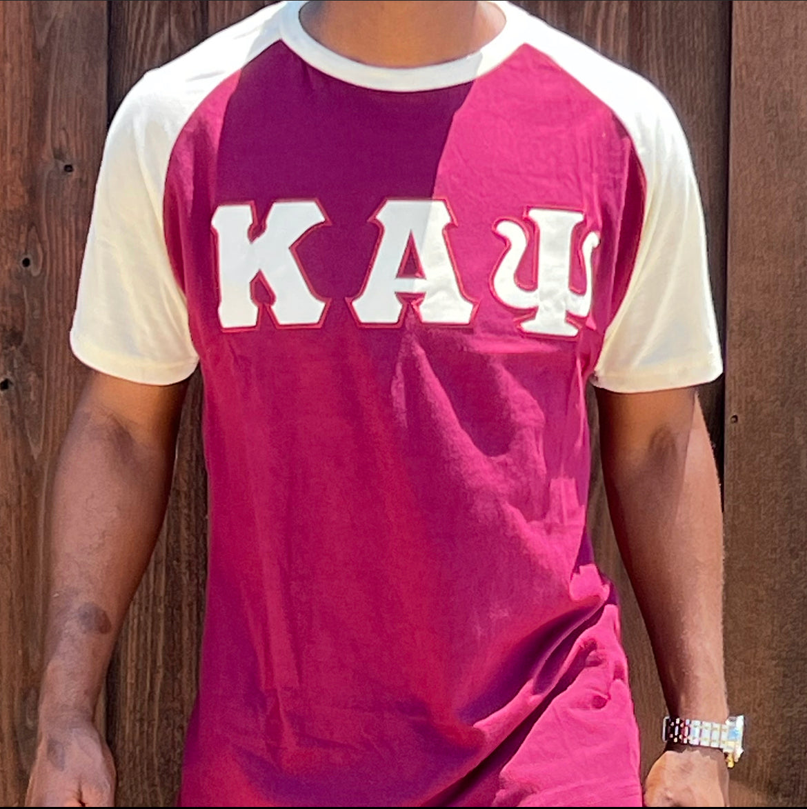 Nupe Kave Exclusive Kappa Alpha Psi Double Stitched Appliqué Embroidery Lettered T-shirt . This is the perfect short-sleeved shirt to wear while showing off your Kappa Alpha Psi fraternity lettering. A comfortable 100% cotton tee with a twill Greek letters embroidery across the chest give you the perfect fit. This shirt is also a perfect gift for your favorite Kappa Man.