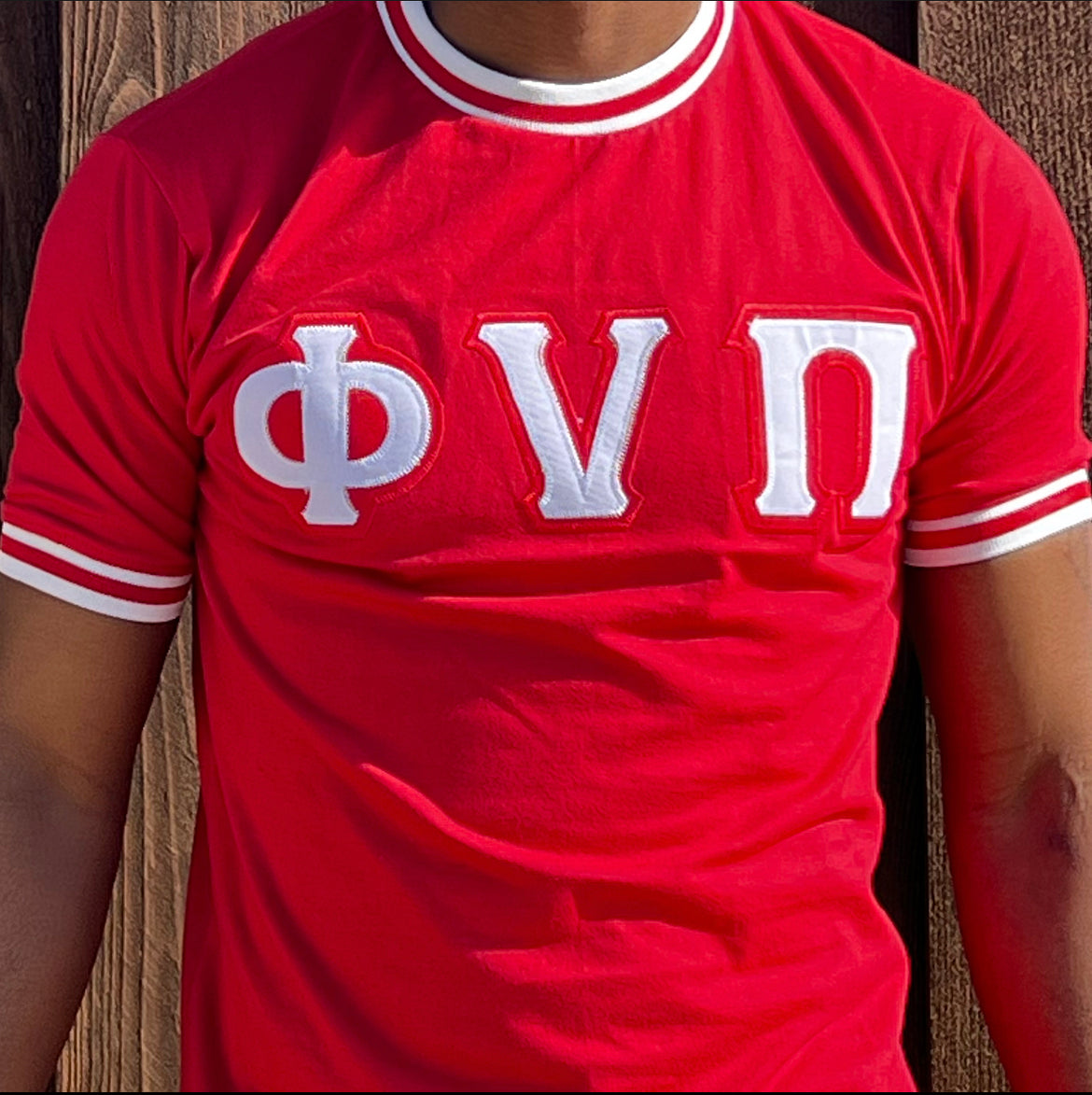 Exclusive Kappa Alpha Psi Double Stitched Appliqué Embroidery Lettered T-shirt . This is the perfect short-sleeved shirt to wear while showing off your Kappa Alpha Psi fraternity lettering. A comfortable 100% cotton tee with a twill Greek letters embroidery across the chest give you the perfect fit. This shirt is also a perfect gift for your favorite Kappa Man.