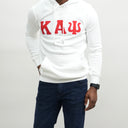 Kappa Alpha Psi Off White and Red Hoodie - NUPE KAVE