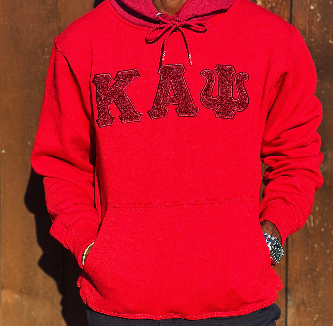 Stay warm and cozy with this Kappa Alpha Psi Red Shield Hoodie. Designed with the fraternity members in mind, it features the iconic shield logo on the front and is perfect for any member Kappa Alpha Psi. Made with high-quality materials, this hoodie is durable and built to last through the years. Whether you're out and about or lounging at home, this hoodie is a must-have item for any Kappa Alpha Psi organization member.