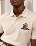 Kappa Alpha Psi Polo Shirt - Iconic Dark Cream Design