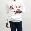 Kappa Alpha Psi Off White and Red Hoodie - NUPE KAVE
