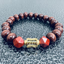 Kappa Alpha Psi Wooden Beaded Bracelet