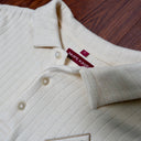 Kappa Alpha Psi Cream Knit Polo Cotton Polo Sweater