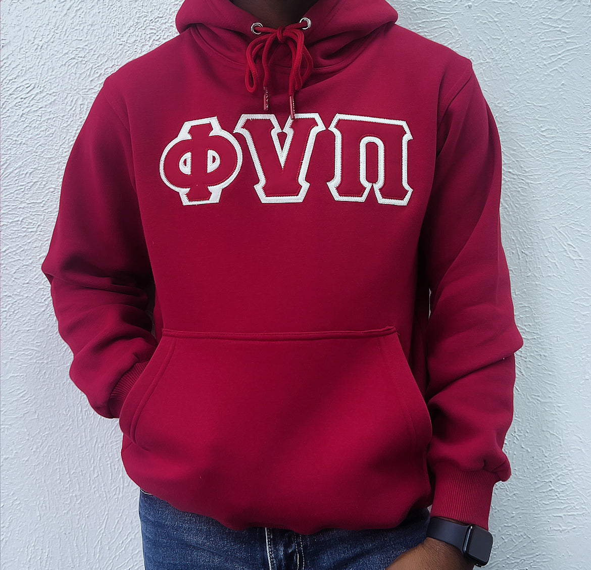 Get ready to show off your Kappa Alpha Psi pride with this stylish dark red hoodie featuring the iconic "Phi Nu Pi" design. Perfect for members of the Fraternity organization, this collectible item is a must-have for any Nupe.

Crafted with high-quality materials, this hoodie is not only comfortable to wear but also durable enough to last for years to come. Ideal for pairing with jeans on a casual day, it is a versatile addition to any wardrobe. Don't miss out on the chance to own this unique piece of histo