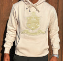The cream color adds a touch of sophistication to your wardrobe and is perfect for any occasion. With its comfortable fit and classic design, this hoodie is sure to become a staple in your collection. Show off your pride and support for Kappa Alpha Psi with this stylish and functional piece of clothing.