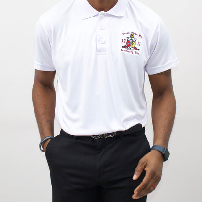 Kappa Alpha Psi White Polo Shirt Dri-Fit