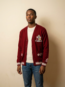 Kappa Alpha Psi Modern Classic Crimson Cardigan - NUPE KAVE