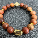 Kappa Alpha Psi Light Wooden Beaded Bracelet
