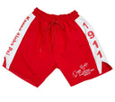 Red shorts with white accents and text on a light gray background.The Kappa Alpha Psi red Summer Short is a collectible item that represents the historical memorabilia of Kappa Alpha Psi Fraternity Inc . It is a symbol of pride and heritage for members of the Kappa Alpha Psi Fraternity, showcasing their commitment to their values and traditions from 1911. This short is a tangible piece of history that serves as a reminder of the legacy and contributions of the organization.