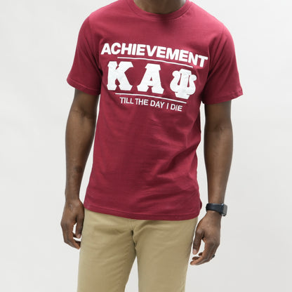Crafted from high-quality materials, this t-shirt is perfect for casual wear or any Kappa Alpha Psi event. Whether you're looking to show off your love for the fraternity or simply want a comfortable and stylish shirt, this Kappa Alpha Psi achievement t-shirt is the perfect choice.