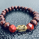 Kappa Alpha Psi Wooden Beaded Bracelet
