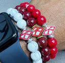 Kappa Alpha Psi Beaded Diamond K Bracelet