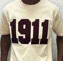 Kappa Alpha Psi Embroidery T- Shirt - Cream - NUPE KAVE