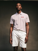 Kappa Alpha Psi Refined Crimson Stripe Short Sleeve Polo