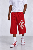 Kappa Alpha Psi Inspired Oversized Distressed Diamond Shorts