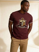 Kappa Alpha Psi Modern Crimson Coat of Arms T Shirt Crimson