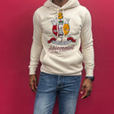 Shield Chenille Embroidery Cream Hoodie