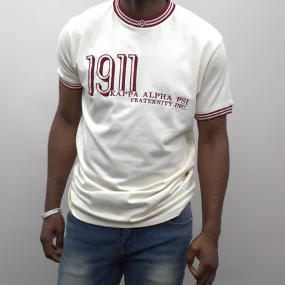 This vintage Kappa Alpha Psi cream shirt from 1911 is a must-have for any avid collector of historical memorabilia. The shirt is adorned with the iconic Greek letters of the Fraternity organization, making it a valuable addition to any collection.

The shirt's rich history and significance in the Fraternal Organizations community make it a unique and sought-after piece. Don't miss out on the opportunity to own a piece of history.
