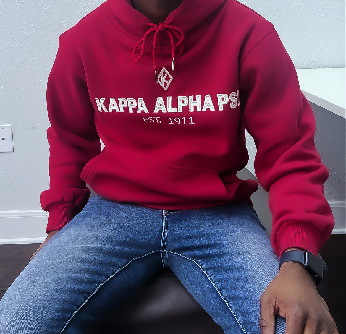 Show off your fraternity pride with this stylish dark red and cream hoodie featuring the Kappa Alpha Psi organization. Perfect for any casual occasion, this hoodie is a must-have for any fraternity member. The bold colors and recognizable logo make a statement while providing comfortable warmth. Represent your organization with pride and stay cozy in this must-have hoodie.
