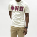 This Kappa Alpha Psi “Phi Nu Pi” cream T-shirt is a must-have for any fraternity member. Show off your organization’s pride with this stylish and comfortable shirt. The shirt is made of high-quality material and is perfect for any casual occasion. The design is eye-catching and unique, making it stand out from the rest. Whether you’re at a party or just hanging out with Nupes, this T-shirt is sure to make a statement. Add it to your collection today and wear your pride on your sleeves.