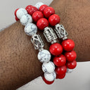 Kappa Alpha Psi Wooden Beaded Bracelet