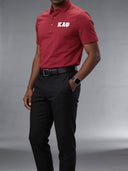 Kappa Alpha Psi Classic Fit Performance Polo Maroon Shirt